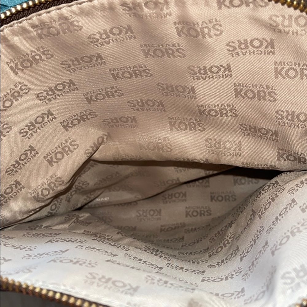 Michael Kors Python Dark Sand Suede Shoulder - image 5